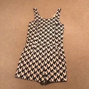 Black and white romper
